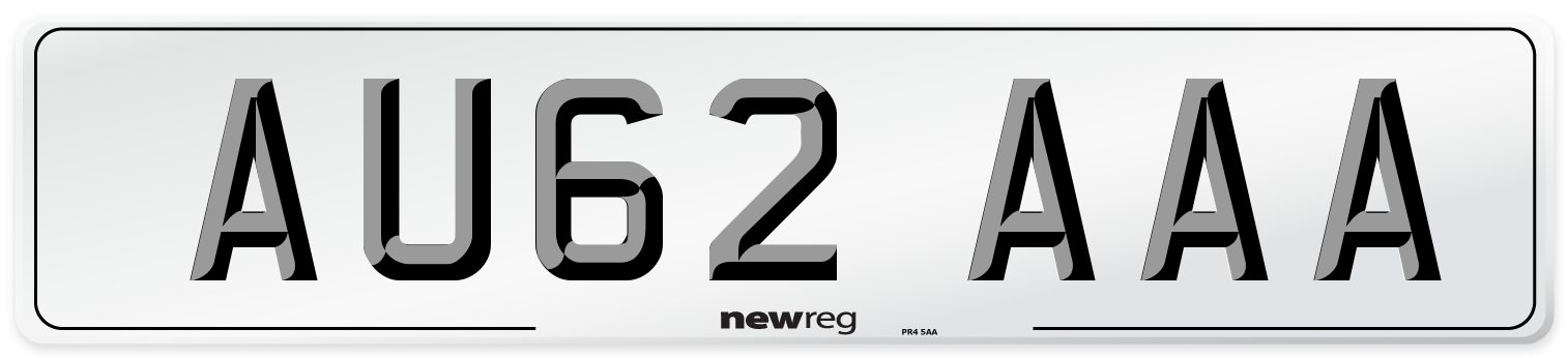 AU62 AAA Number Plate from New Reg